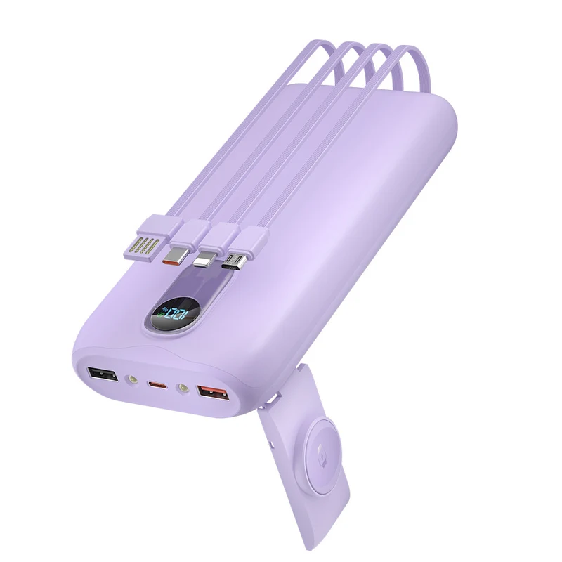 Tragbare Powerbank mit integrierter kabelloser Ladefunktion Skanto