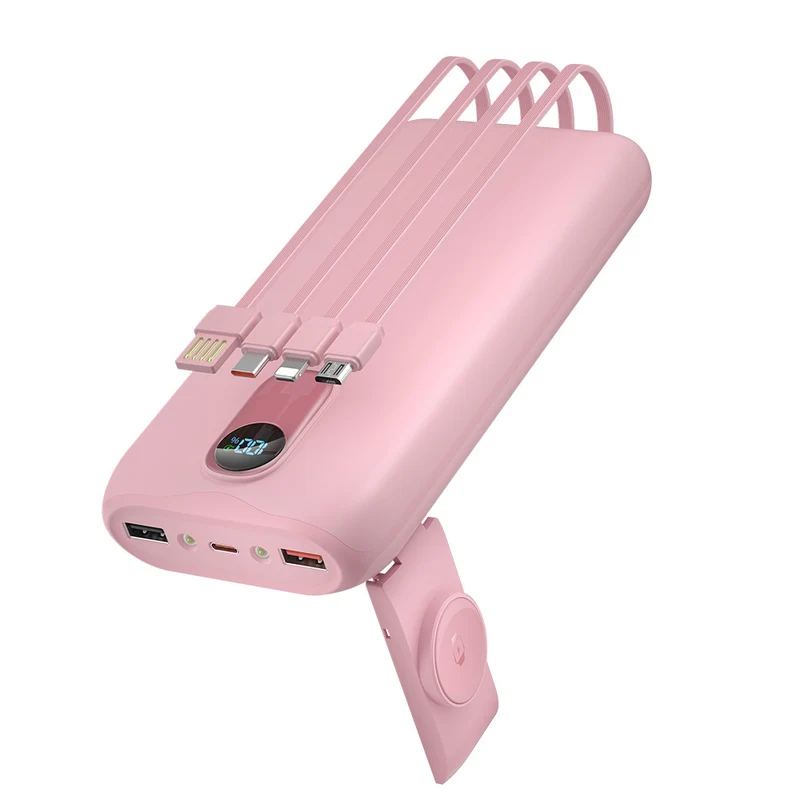 Tragbare Powerbank mit integrierter kabelloser Ladefunktion Skanto