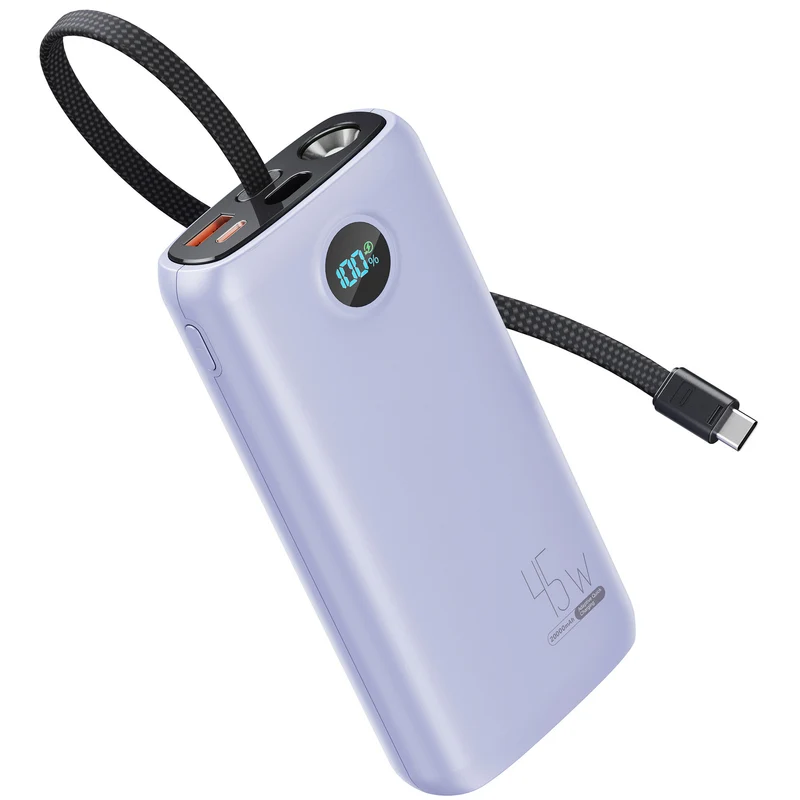 Hochleistungs-Powerbank mit digitaler Ladeanzeige und 45W Schnellladung Skanto