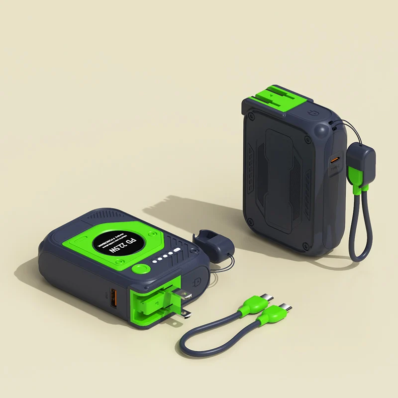 Powerbank mit integrierten USB-Anschlüssen Skanto