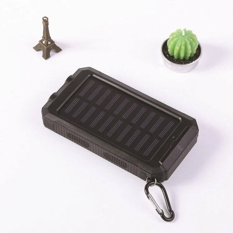Solar-Powerbank mit integrierter LED-Taschenlampe und robustem Design Skanto