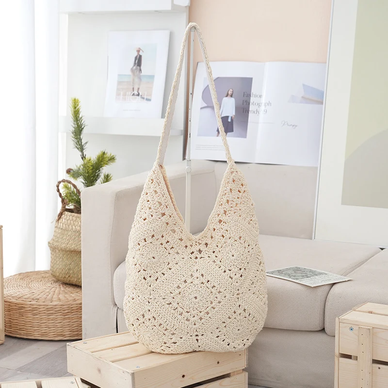 Handgemachte Häkel-Shopper-Tasche Skanto