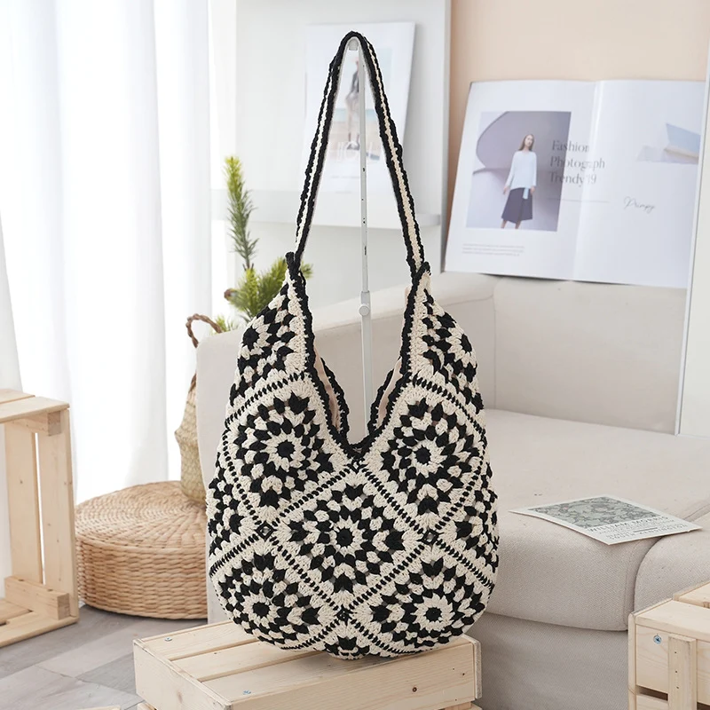 Handgemachte Häkel-Shopper-Tasche Skanto