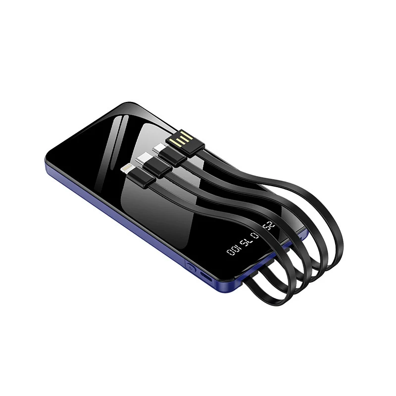 Multifunktionale Powerbank mit integriertem Kabelsystem Skanto