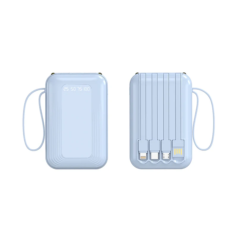 Multifunktionale Powerbank mit integriertem Kabelsystem Skanto
