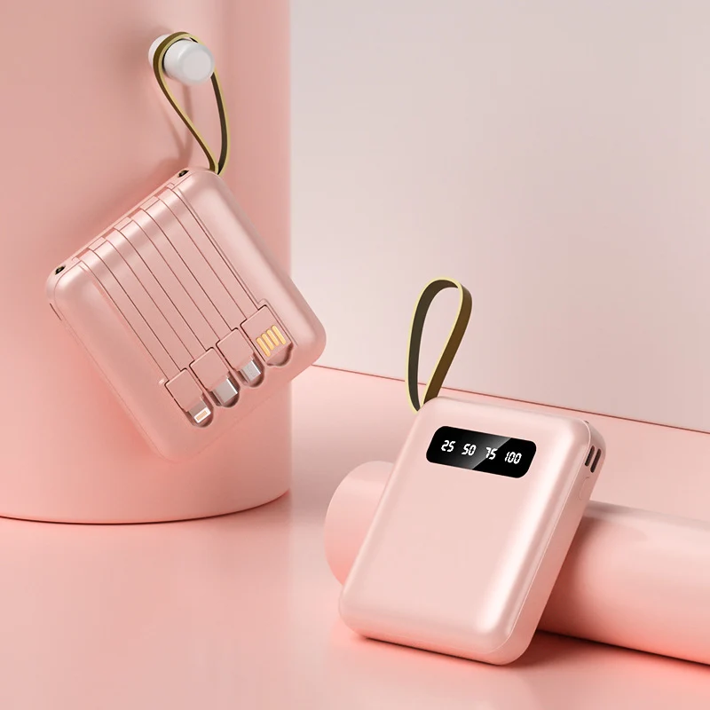 Multifunktionale Powerbank mit integriertem Kabelsystem Skanto