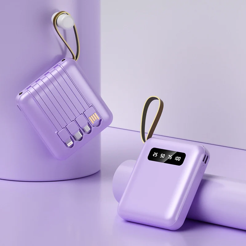 Multifunktionale Powerbank mit integriertem Kabelsystem Skanto