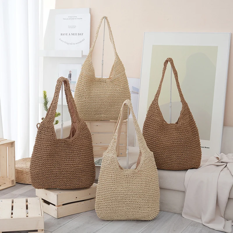 Große gewebte Strandtasche Skanto