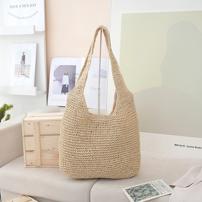 Große gewebte Strandtasche Skanto
