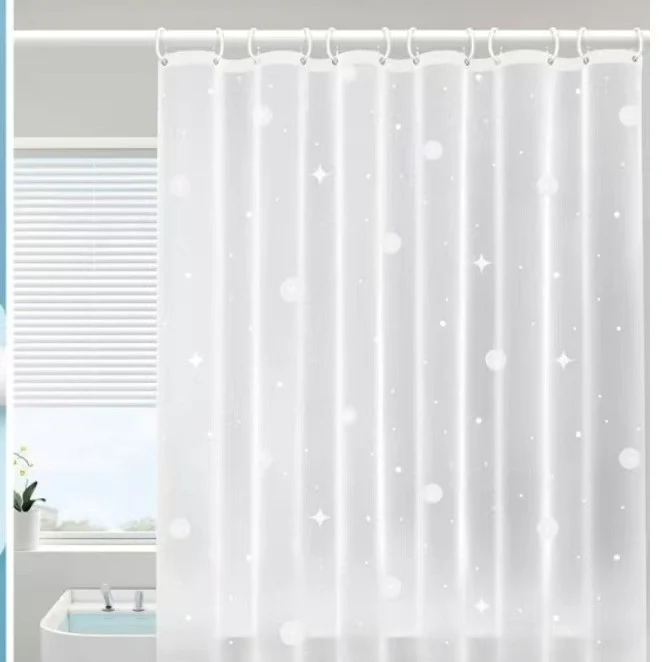 Duschvorhang Skanto mit zartem Blumenmuster