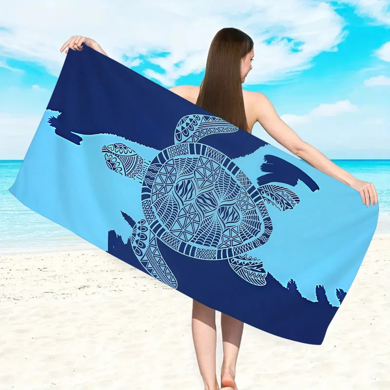 Skanto Mikrofaser-Strandtuch mit exklusivem Schildkrötenmotiv Skanto