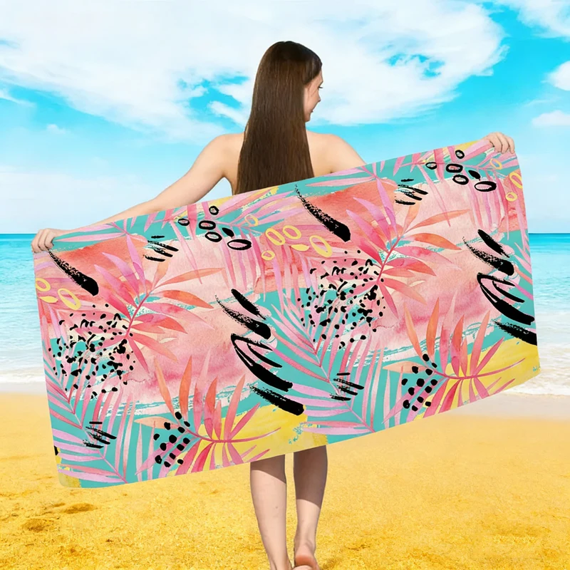 Großes Strandtuch mit farbenfrohem Schmetterlingsdesign Skanto