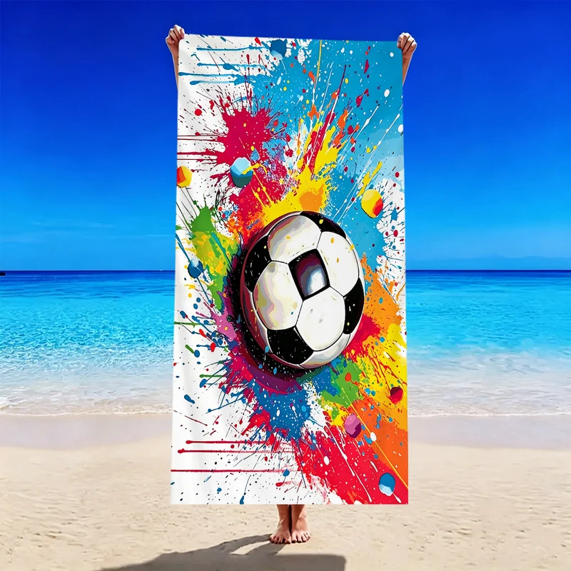 Strandtuch mit Fußballmotiv Skanto