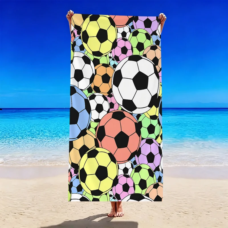 Strandtuch mit Fußballmotiv Skanto