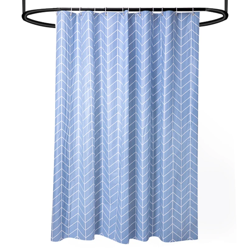 Moderner Chevron-Muster Duschvorhang Skanto