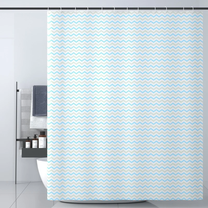 Duschvorhang mit Chevron-Muster Skanto