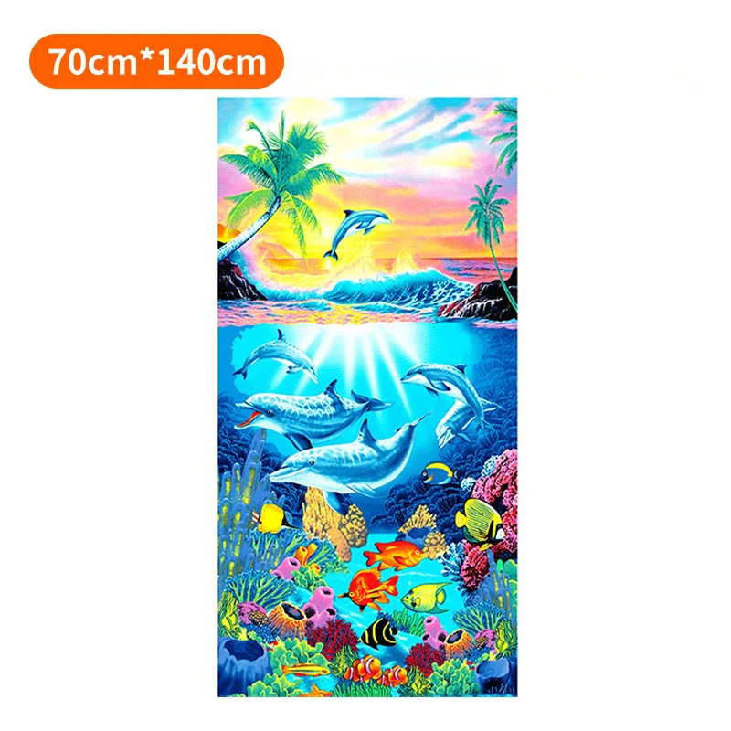 Strandtuch mit tropischem Flamingo-Muster Skanto
