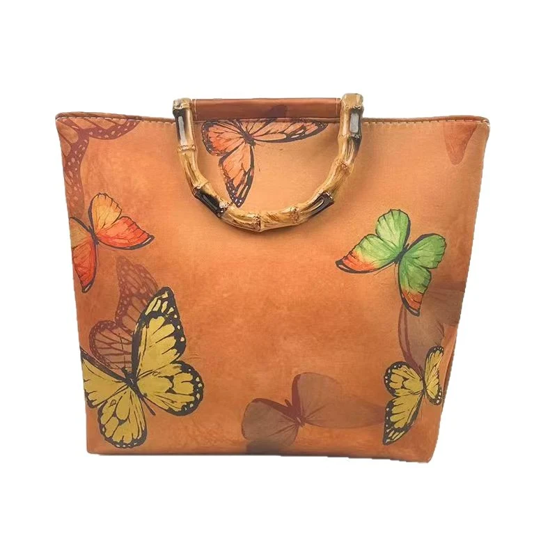 Elegante Tasche mit Bambusgriff Skanto