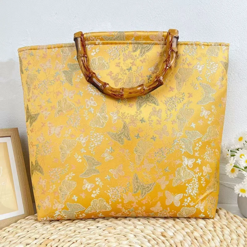 Elegante Handtasche mit Bambusgriff Skanto