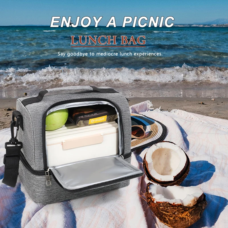 Isolierte Picknicktasche mit praktischen Fächern Skanto