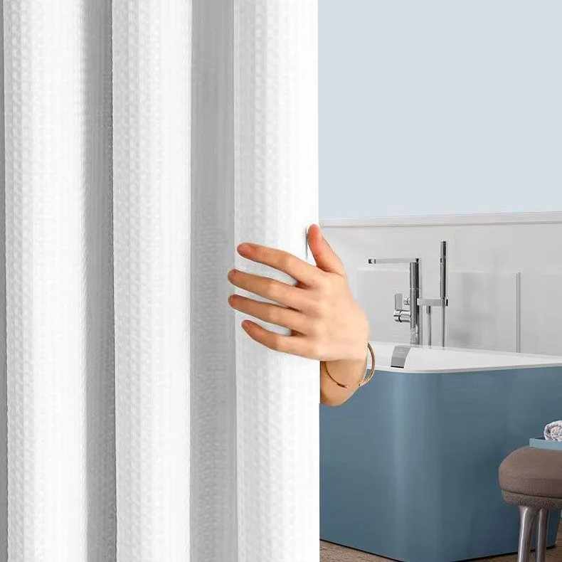 Strukturierter Badezimmer-Duschvorhang Skanto