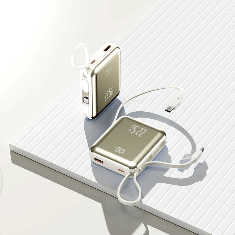 Multifunktionale Powerbank mit Digitalanzeige Skanto