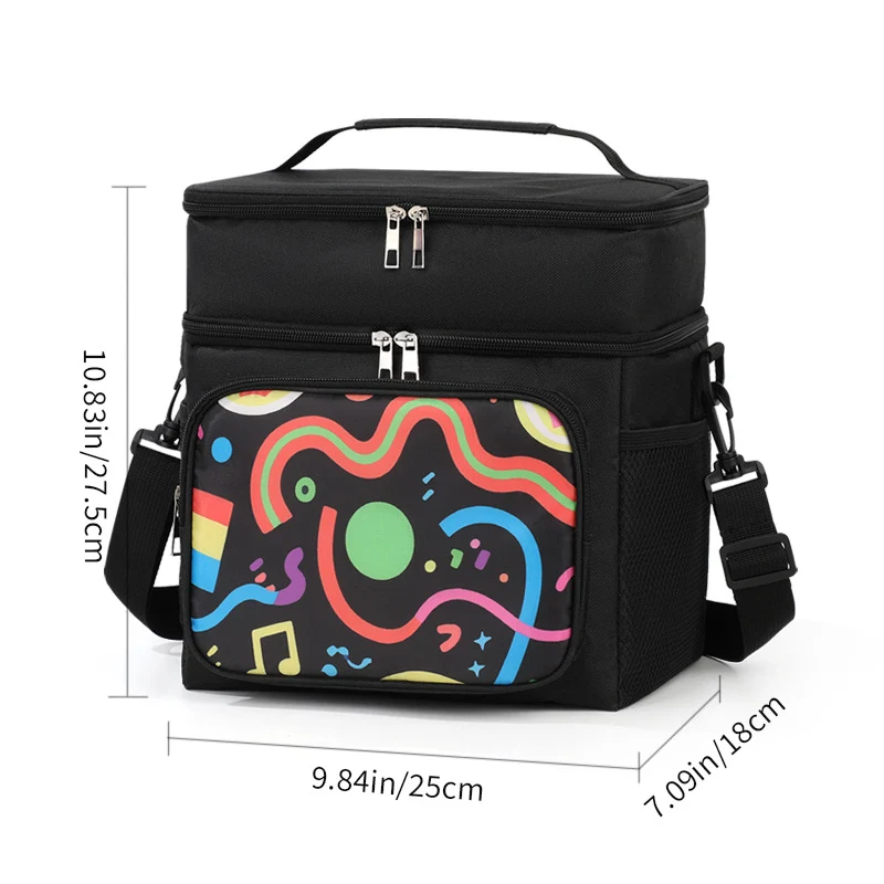 Isolierte Picknick-Kühltasche mit stilvollem Blumenmuster Skanto