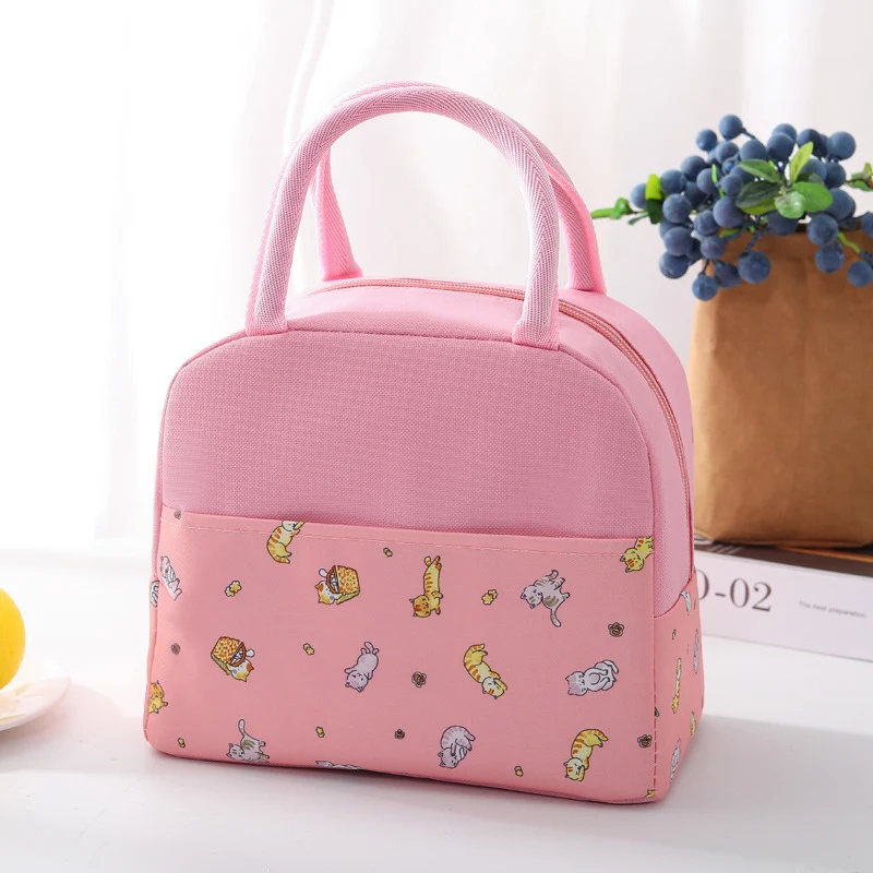 Isolierte Lunchtasche mit trendigem Flamingo-Muster Skanto