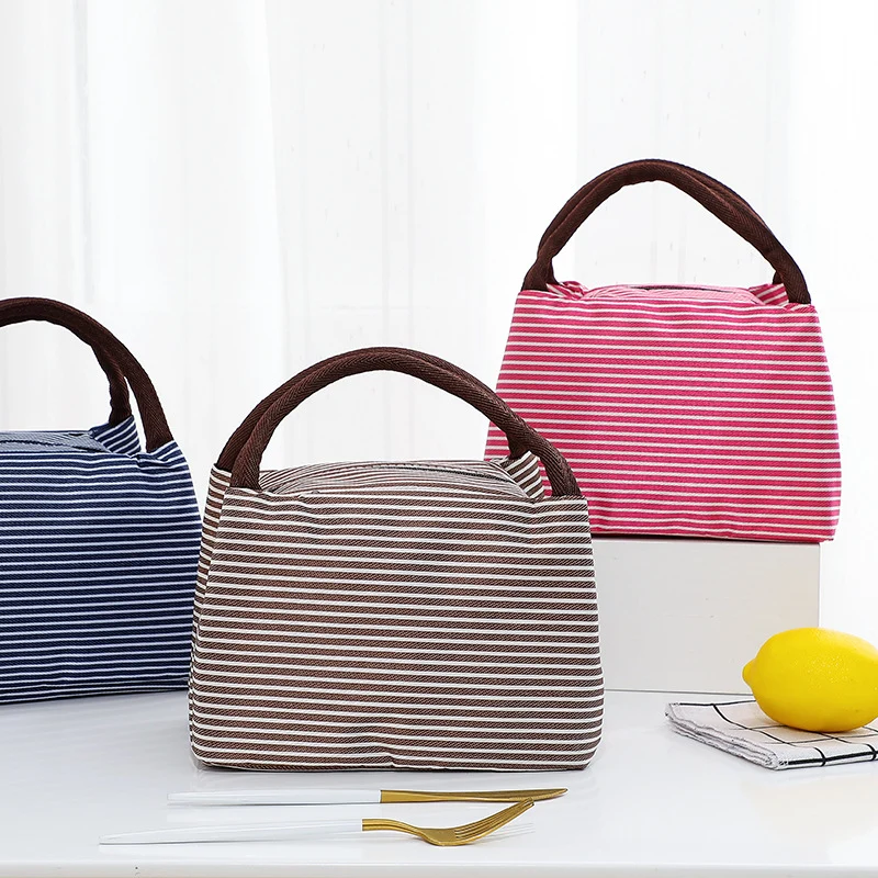 Isolierte Lunchtasche mit stilvollen Streifen Skanto