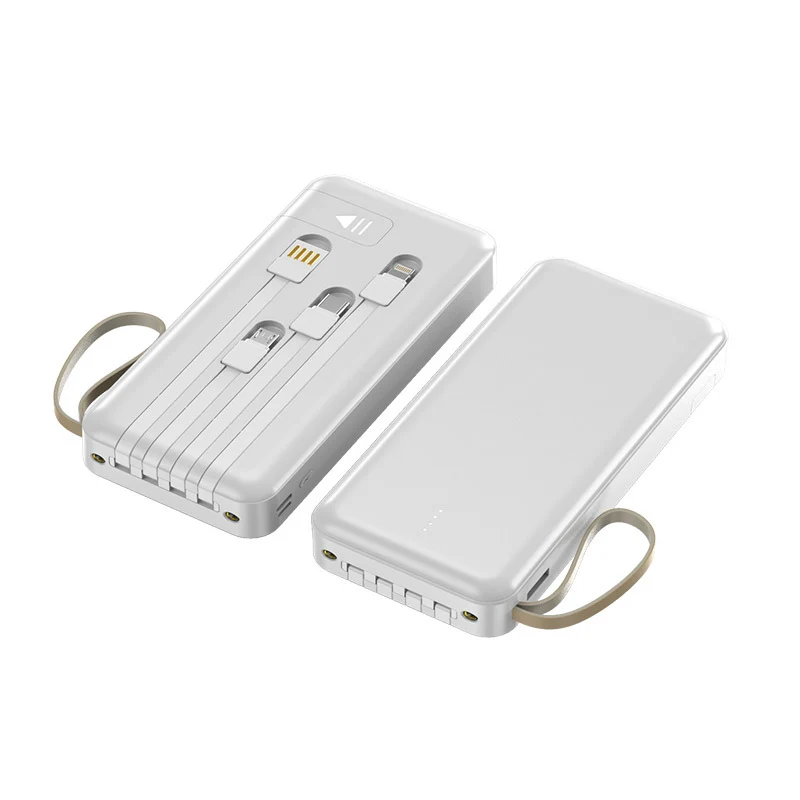 Multifunktionale Powerbank mit integriertem Kabel Skanto