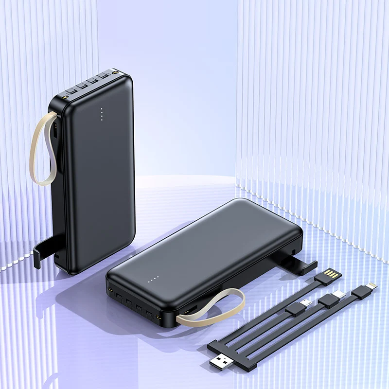 Multifunktionale Powerbank mit integriertem Kabel Skanto