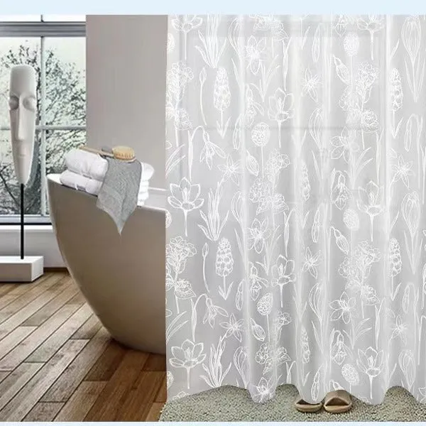 Transparenter Überwurf Skanto mit Blumenmuster