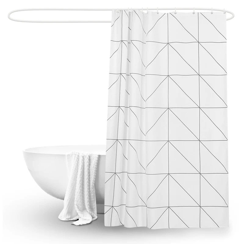 Duschvorhang Skanto mit modernem geometrischem Muster