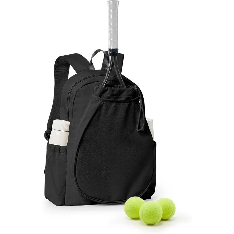 Sportlicher Tennisrucksack mit speziell geformten Fächern für Schläger und Getränke Skanto