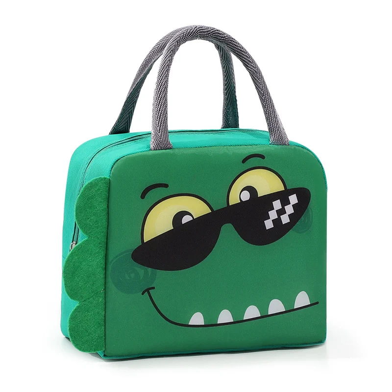 Isolierte Lunchtasche im lustigen Krokodil-Design Skanto