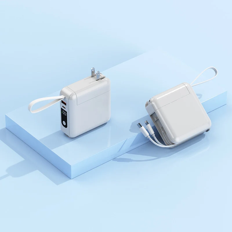 Kompakter Ladeadapter mit integriertem Kabel Skanto