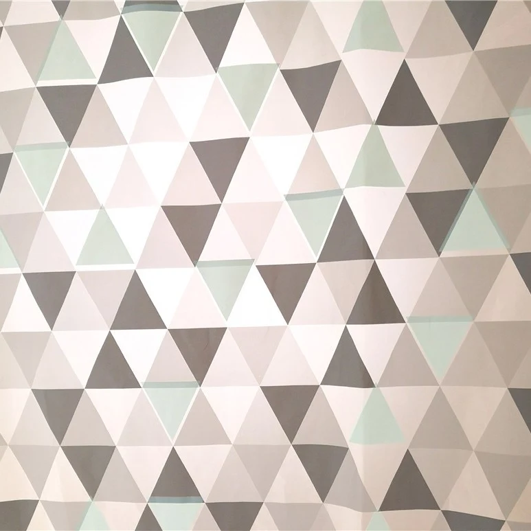 Duschvorhang Skanto mit geometrischem Dreiecksmuster