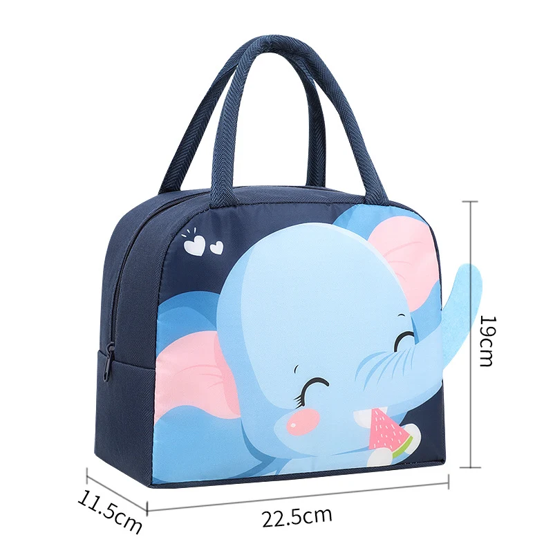 Isolierte Kinderhandtasche mit niedlichem Hasen-Motiv Skanto