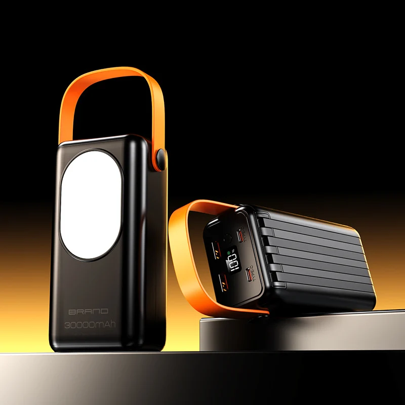Hochleistungs-Powerbank mit integriertem LED-Licht und Digitalanzeige Skanto