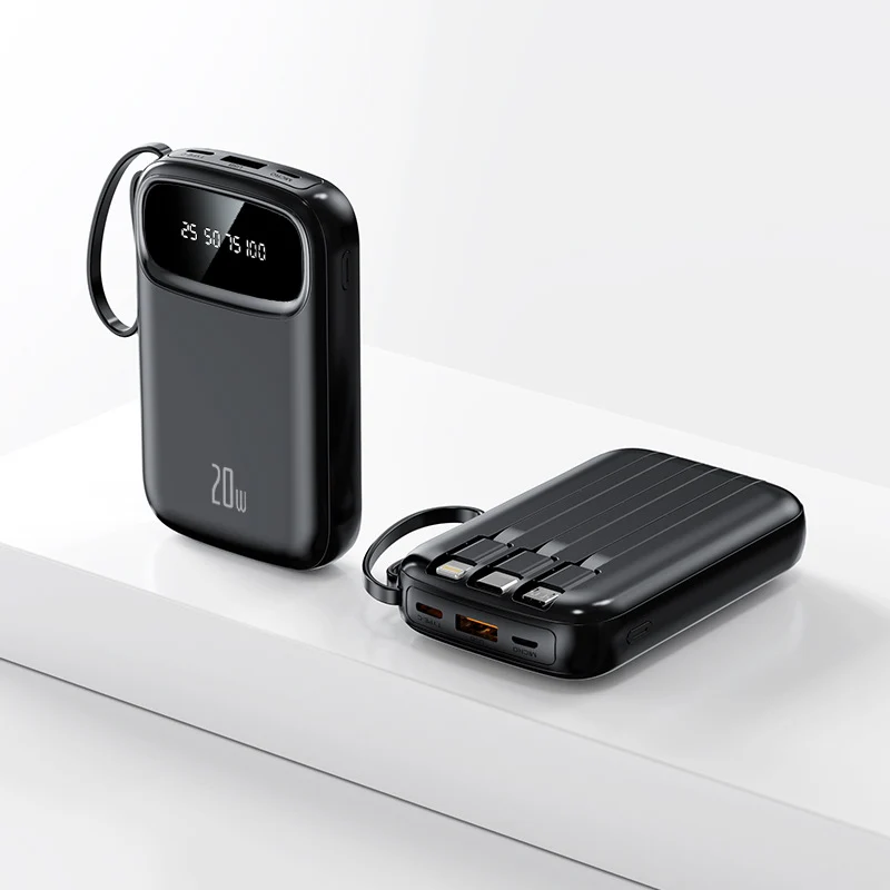 Hochleistungs-Powerbank mit integriertem Ladeadapter Skanto