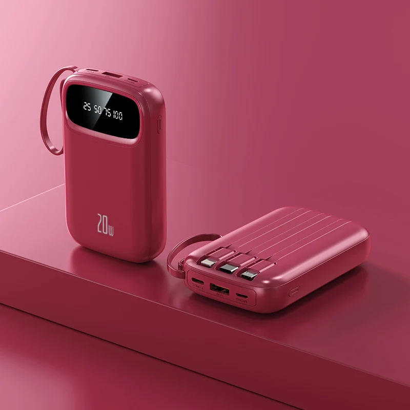 Hochleistungs-Powerbank mit integriertem Ladeadapter Skanto