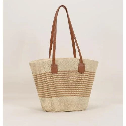 Trendige geflochtene Strandtasche Skanto