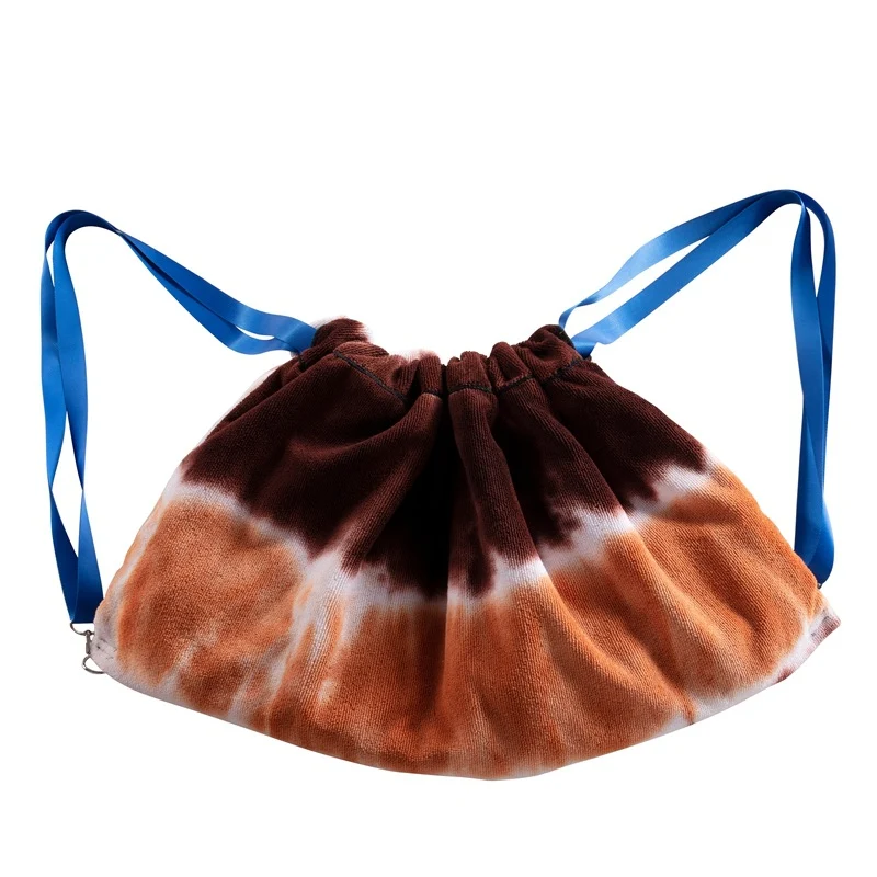 Liegestuhlkissen mit farbenfrohem Tie-Dye-Muster Skanto