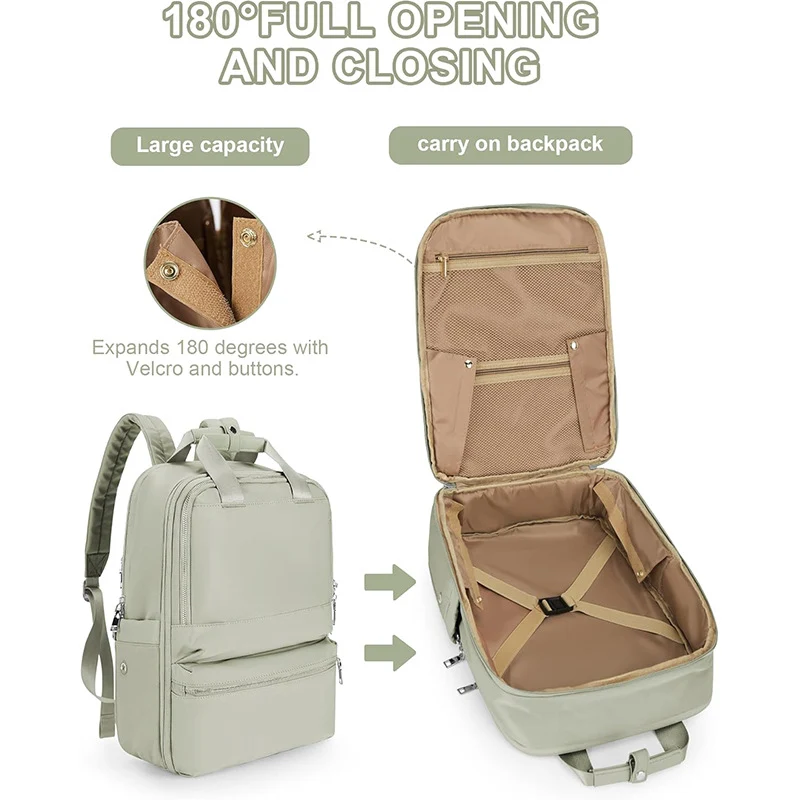 Reiserucksack mit integriertem Laptopfach und Organizer Skanto