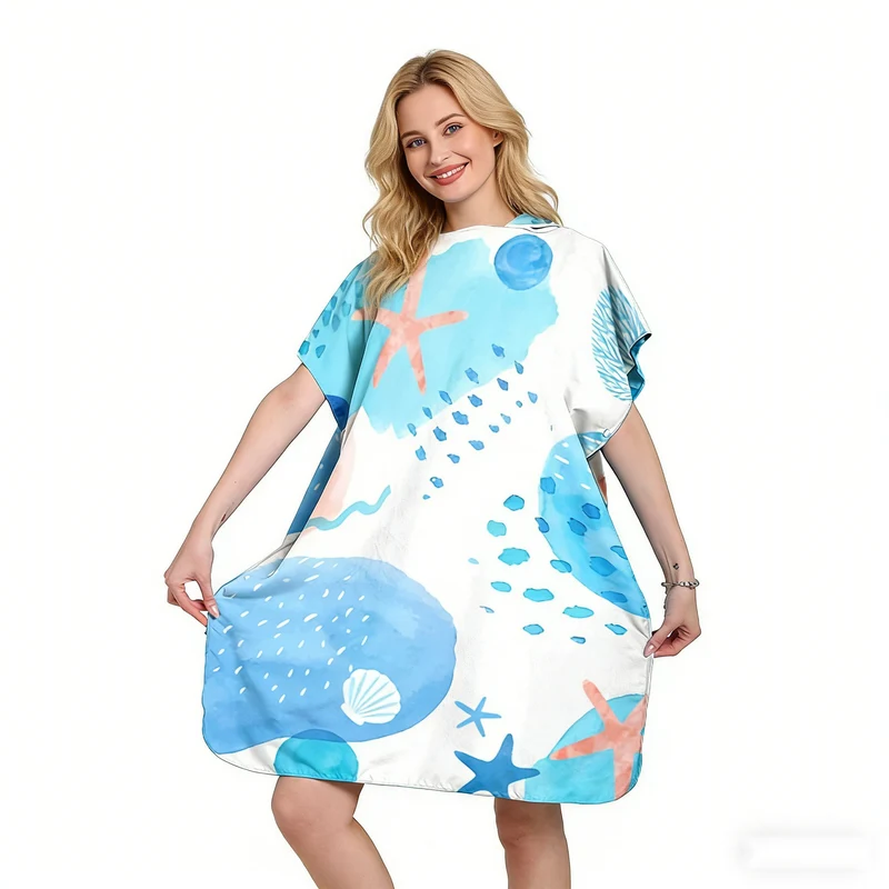 Strandkleid mit Tropenprint Skanto