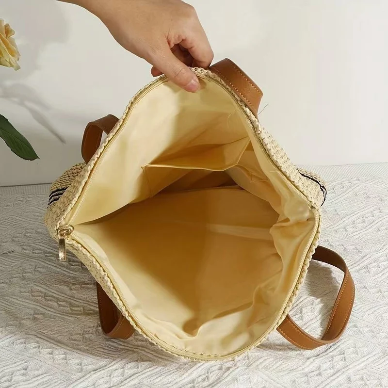 Übergroße Strandtasche aus gewebtem Material Skanto