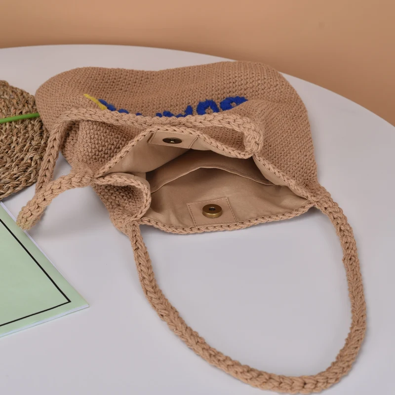 Handgefertigte Sommer-Makramee-Tasche Skanto