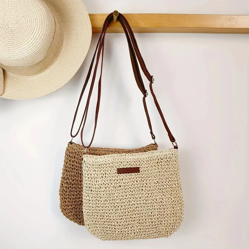 Handgefertigte Rattan-Crossbody-Tasche Skanto