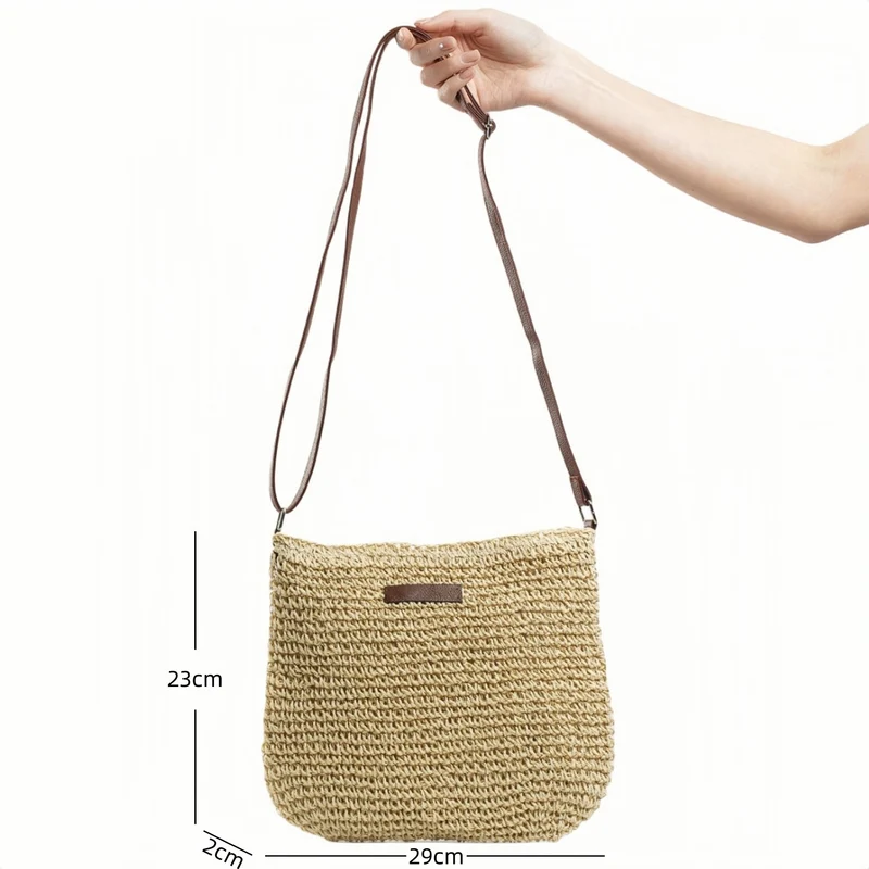 Handgefertigte Rattan-Crossbody-Tasche Skanto