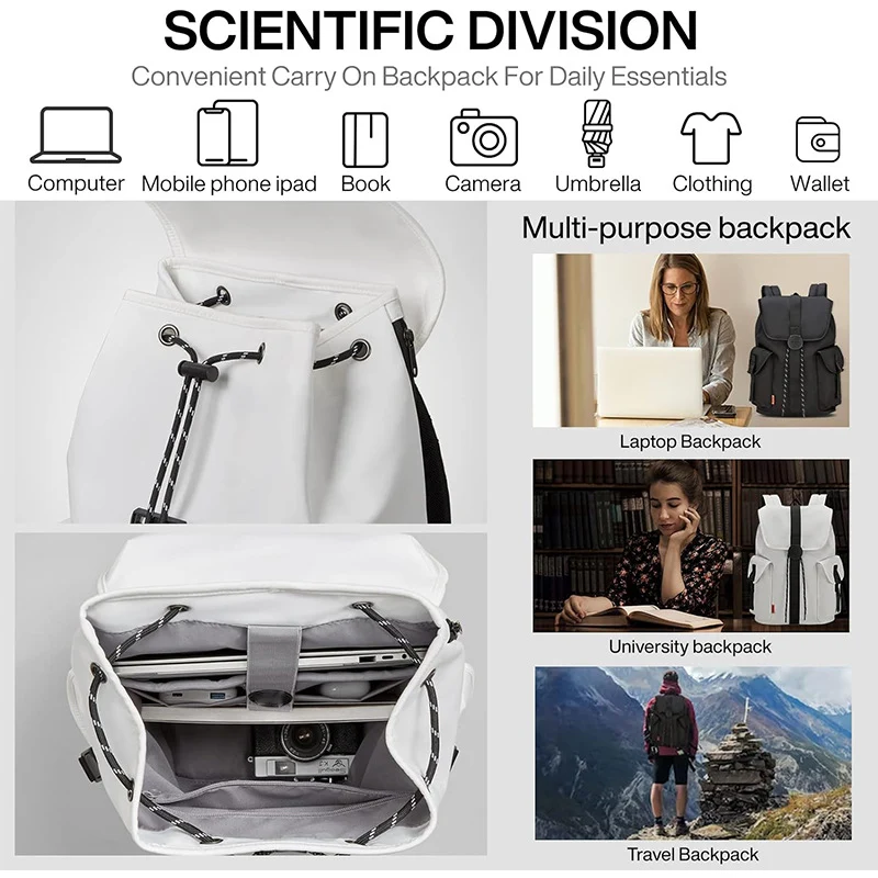 Urbaner Rucksack mit multifunktionalen Taschen Skanto